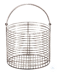 Panier en fil métallique pour autoclave WAC-47, 47 litres ; Ø 270 mm, hauteur 250 mm