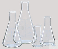 Erlenmeyer-Kolben, 25 ml, enghalsig, Borosilikatglas, VE = 10 Stück