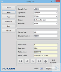 Software für Colony Counter / Keimzähler Galaxy 330,   Hinzufügen, Löschen, Drucken, Exportieren...