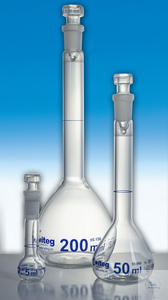 Messkolben, 20 ml, DIN-A, NS 12/21, 6K-Hohlstopfen