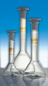 Trapez-Messkolben 3 ml A KB NS 7/16 PE Stopfen