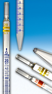 Grad. pipettes, measuring, 0,2 ml:0,002,
