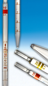 Messpipetten 5,0:0,05ml KL-AS Messpipetten, 5 ml:0,05, Klasse AS, für Voll- und Teilablauf,...