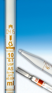 Messpipetten 10: 0,1ml Klasse AS, USP Messpipetten, 10 ml:0,01, Klasse AS, USP, für Voll- und...