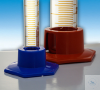 ERSATZ-SECHSKANTFUSS, PE-HD, 50ml Ersatz-Sechskantfuß für Messzylinder, 50 ml, PE-HD, rot