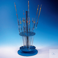 Pipette stand PP Pipette stand, PP, round, Ø 230 mm, for max. 94 volumetric and measuring...