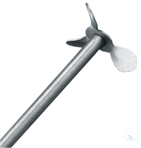 Tige à hélice PL010, Ø 8x500 mm, inox 3 pâles Ø 50 mm