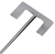 Impeller, anchor type, PL036, 2 blades, blade Ø 90 mm, rod Ø 8 mm, length 650 mm, stainless steel