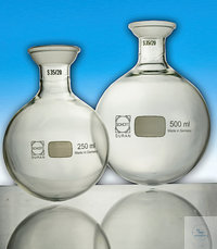 Rundkolben 250 ml KS 35/20 beschichtet Rundkolben, 250 ml, KS 35/20, mit Kugelschliff, Außen-Ø:...