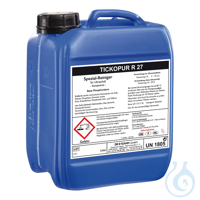 TICKOPUR R 27 Phosphorsäure-Reiniger für Ultraschallreinigung, Konzentrat 5 Lite Spezial-Reiniger...