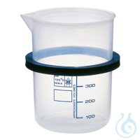 SONOREX KB 04 beaker made of plastic with rubber ring Plastic, 400 ml, to be...