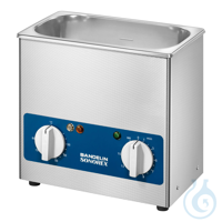 SONOREX SUPER RK 100 H Ultrasonic bath with heating, 3 liter High performance ultrasonic cleaner...