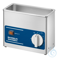 SONOREX SUPER RK 31 H Ultrasonic bath with heating, 0,9 liter High-performance ultrasonic cleaner...