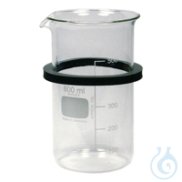 SONOREX SD 05 inset beaker with rubber ring Glass, 600 ml, to be hung up in perforated cap/insert...