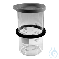 SONOREX SD 09 Inset beaker with rubber ring Glass, 1000 ml, for hanging in...