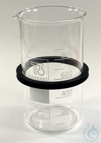 SONOREX SD 09 Inset beaker with rubber ring Glass, 1000 ml, for hanging in...