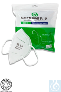 Mascarilla contra partículas sólidas y líquidas, sin válvula, KN95