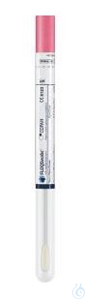 Regular Flocked Swab, nylon tip, plastic shaft, breaking point 100mm