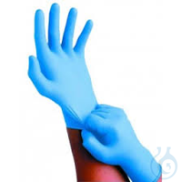 Nitril-Handschuh puderfrei, Größe S, blau