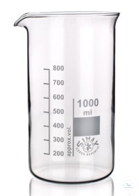 8Articles like: Beaker, HIGH FORM, Simax, 400ml, borosilicate glass 3.3; graduated, with...