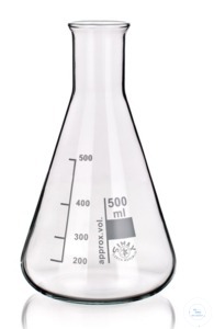 6samankaltaiset artikkelit Erlenmeyer Flask narrow neck, Simax, 50ml borosilicate glass 3.3 with graduat...