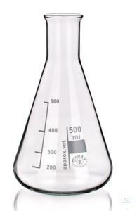 6Benzer ürünler Erlenmeyer Flask narrow neck, Simax, 50ml borosilicate glass 3.3 with graduat...