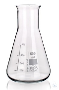 6Articles like: Erlenmeyer Flask wide neck, Simax, 50ml borosilicate glass 3.3 with...