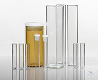 Flachbodenglas; Klarglas; Hülsen klar, 100x24x1 mm; Inhalt 35ml