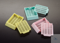 Embedding Cassettes with seperate lid, colour yellow