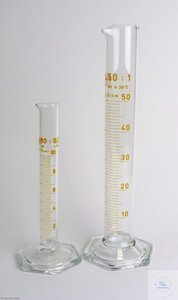 Messzylinder, hohe Form, Skala, graduiert, braun, Form B 1000ml,