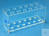 Reagenzglasgestelle Plexiglas, 6er ohne Stäbe