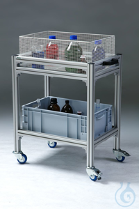 Universal trolley for baskets and tubs (60 × 40 cm) Universal trolley for wire transport baskets...