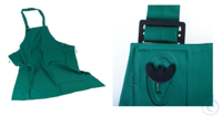 Protective work apron, green