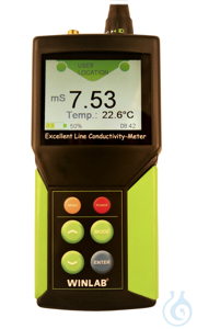 Conductivity and temperature meter WINLAB Excellent Line, WITHOUT ELECTRICITY...