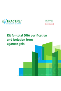 2Artikel ähnlich wie: EXTRACTME DNA CLEAN-UP & GEL-OUT KIT, 50 preps PRINCIPLE
DNA purification...