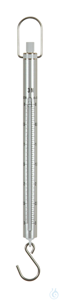 Mechanische krachtmeter, Max = 3 N ; d = 0.02 N Weegschaalbuis van aluminium:...