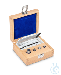 Gewichtssatz KERN 303-02 Gewichtssatz, E1, 1 mg - 50 g, Knopf, Edelstahl poliert, im Holzetui...