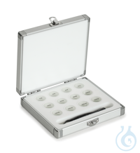Aluminium weight case, 1 mg - 500 mg (Satz), Aluminium for E1 - M2, Milligram Case for standard...