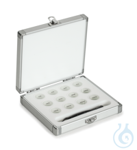 Aluminium weight case 313-010-600, for nominal values 1 mg - 500 mg, for classes Box for...