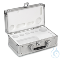 Aluminium weight case 313-070-600, 1 mg - 2 kg, for classes E1 - M1, for design Button/compact