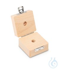Wood weight case 317-040-100, for nominal values 10 g, for classes E1+E2+F1,...