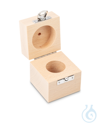 Wood weight case 337-080-200, for nominal values 200 g, for classes F2 + M1,...