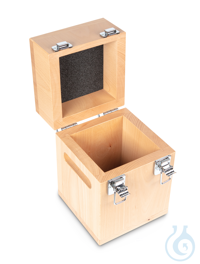 Holz-Gewichtsetui, 20 kg, Buche für F2 + M1, Knopf/Kompakt