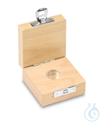 Wood weight case 338-090-200, for nominal values 1 mg - 500 mg (einzel), for...