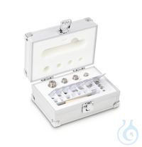 M1 1 mg - 50 g gewicht set, in aluminium behuizing, roestvrij staal fijn...