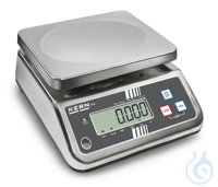 IP-geschützte Tischwaage KERN FFN 3K0.5IPN Allround-Tischwaage geschützt durch Edelstahl und...