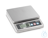 Edelstahl-Tischwaage KERN FOB 0.5K-4NS Kompakte Edelstahl-Tischwaage mit hohem Schutzgrad IP65...