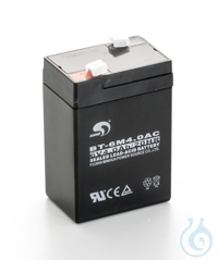 Rechargeable battery pack, (Pb, 6 V, 4 Ah) Rechargeable battery pack internal...