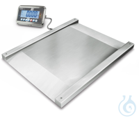 Drive-through scale stainless steel, Weighing range 600 kg, Readout 200 g...