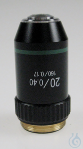 Achromatic objective lens, 20 x /0,4 (sprung) W.D. (1,75 mm) OBB-A1110...